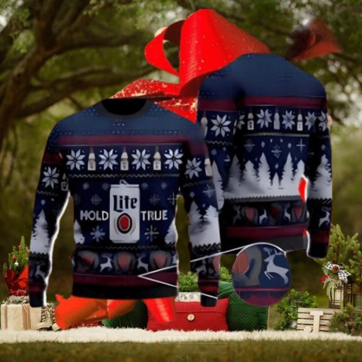 Miller Lite Ugly Beer Christmas Sweater Nice Gift For Everyone