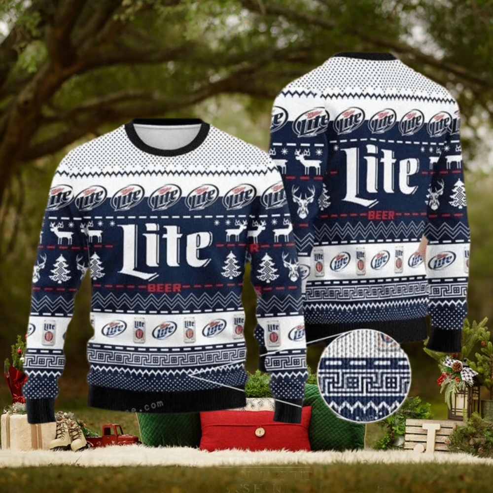 Miller Lite Ugly Sweater For Woman Miller Lite Ugly Sweater For Woman