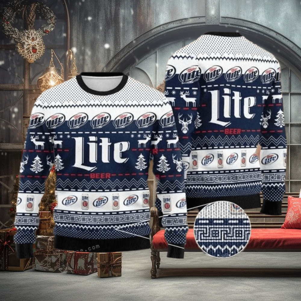 Miller Lite Ugly Sweater For Woman Miller Lite Ugly Sweater For Woman