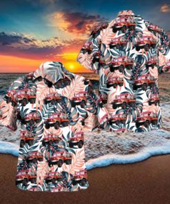 Millsboro, Delaware, Gumboro Volunteer Fire Company M35 cargo truck heavy brush truck Hawaiian Shirt Men And Women Gift Floral Beach