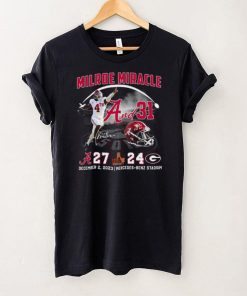 Milroe Miracle 4th And 31 2023 SEC Champions Alabama 27 24 Georgia Shirt