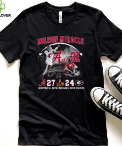 Milroe Miracle 4th And 31 2023 SEC Champions Alabama 27 24 Georgia Shirt