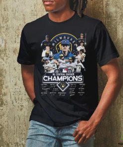 Milwaukee Brewers 2023 National Central Division Champions Signatures t hoodie, sweater, longsleeve, shirt v-neck, t-shirt