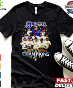Milwaukee Brewers Back To Back NL Central Division Champions 2024 T Shirt