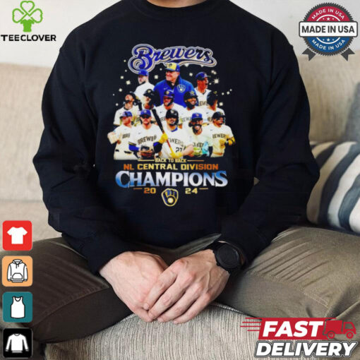 Milwaukee Brewers Back To Back NL Central Division Champions 2024 T Shirt