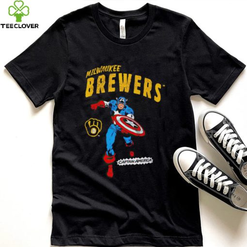 Milwaukee Brewers Captain America Marvel retro hoodie, sweater, longsleeve, shirt v-neck, t-shirt