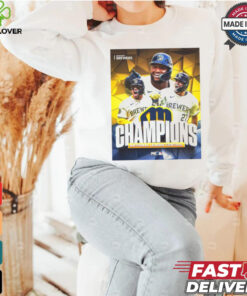 Milwaukee Brewers Champions National League Central MLB 2024 Poster t shirt 3 Milwaukee Brewers Champions National League Central MLB 2024 Poster t shirt