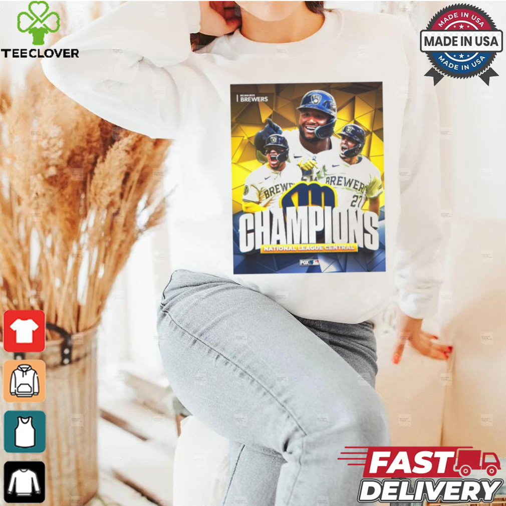 Milwaukee Brewers Champions National League Central MLB 2024 Poster t shirt Milwaukee Brewers Champions National League Central MLB 2024 Poster t shirt