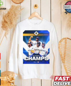 Milwaukee Brewers Clinched The NL Central Champs MLB Poster t shirt 1 Milwaukee Brewers Clinched The NL Central Champs MLB Poster t shirt
