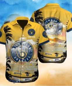 Milwaukee Brewers Custom Name Hawaiian Shirt Best Gift For Men And Women