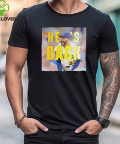 Milwaukee Brewers Devin Williams he’s back shirt
