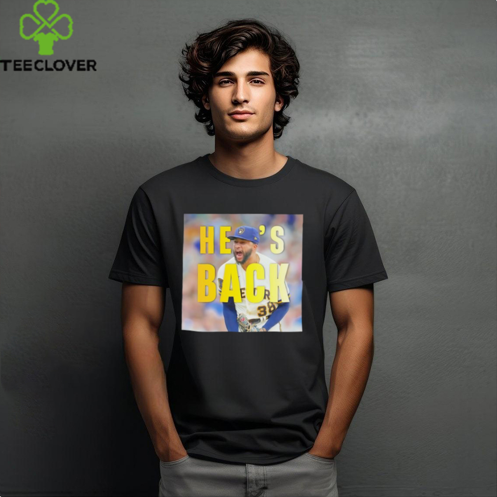 Milwaukee Brewers Devin Williams he’s back shirt Milwaukee Brewers Devin Williams he’s back shirt
