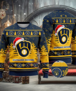 Milwaukee Brewers Funny Christmas Ugly Sweater