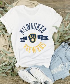 Milwaukee Brewers G III 4Her by Carl Banks City Graphic Fitted T Shirt