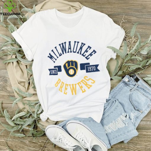 Milwaukee Brewers G III 4Her by Carl Banks City Graphic Fitted T Shirt
