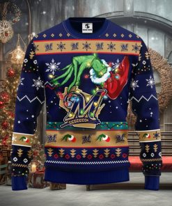 Milwaukee Brewers Grinch Christmas Ugly Sweater