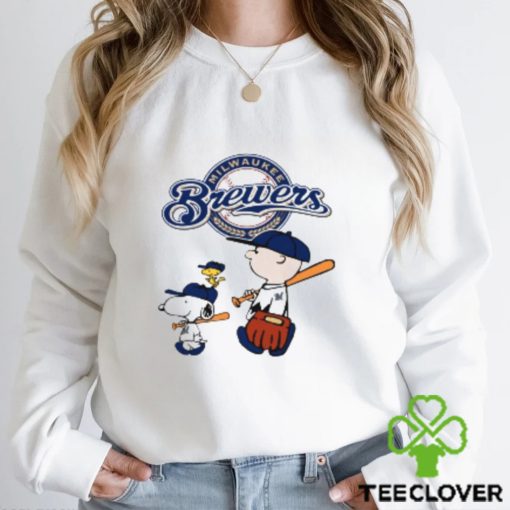 Milwaukee Brewers Let’s Play Baseball Together Snoopy MLB Shirt