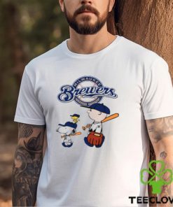 Milwaukee Brewers Let's Play Baseball Together Snoopy MLB Shirt