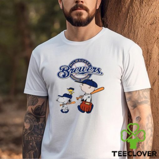 Milwaukee Brewers Let’s Play Baseball Together Snoopy MLB Shirt