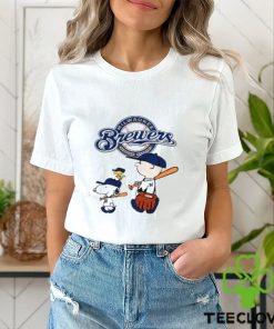 Milwaukee Brewers Let's Play Baseball Together Snoopy MLB Shirt