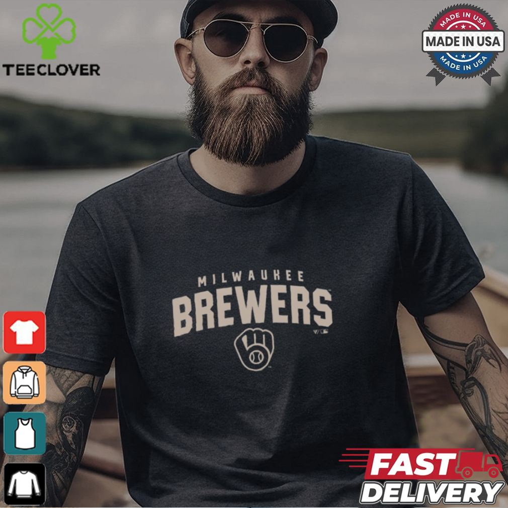 Milwaukee Brewers Levelwear Zane Team Arch Shirt Milwaukee Brewers Levelwear Zane Team Arch Shirt