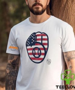 Milwaukee Brewers Logo 4th Of July Flag Shirt