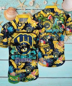 Milwaukee Brewers MLB Hawaiian Shirt Warm Days Aloha Shirt