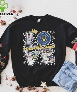 Milwaukee Brewers My Love Is On That Count Signatures Shirt 2 Milwaukee Brewers My Love Is On That Count Signatures Shirt