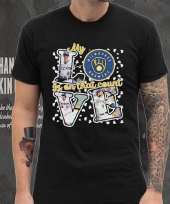 Milwaukee Brewers My Love Is On That Count Signatures Shirt 3 Milwaukee Brewers My Love Is On That Count Signatures Shirt
