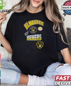 Milwaukee Brewers Pro Standard Navy Turn It Up Dropped Shoulder T Shirt