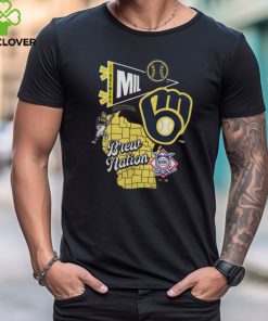 Milwaukee Brewers Profile Split Zone T Shirt