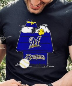 Milwaukee Brewers Snoopy And Woodstock The Peanuts Baseball shirt