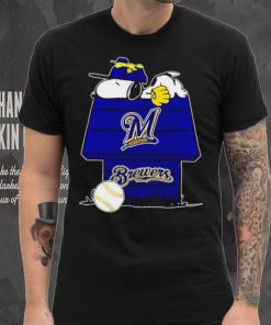 Milwaukee Brewers Snoopy And Woodstock The Peanuts Baseball hoodie, sweater, longsleeve, shirt v-neck, t-shirt