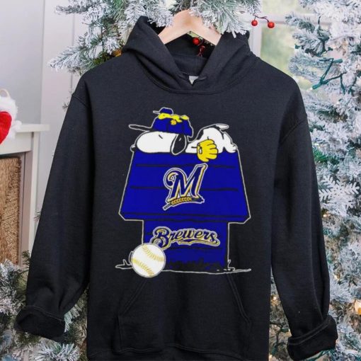 Milwaukee Brewers Snoopy And Woodstock The Peanuts Baseball hoodie, sweater, longsleeve, shirt v-neck, t-shirt