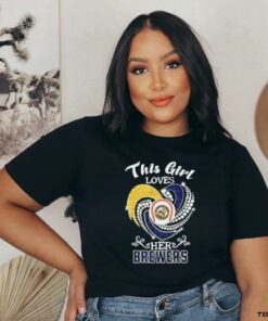 Milwaukee Brewers This girl loves her Brewers t shirt black