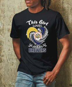 Milwaukee Brewers This girl loves her Brewers t shirt black