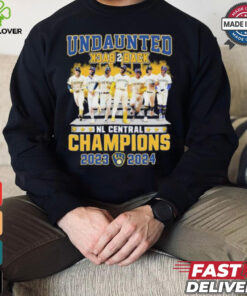 Milwaukee Brewers Undaunted Back 2 Back NL Central Champions 2023 2024 Shirt