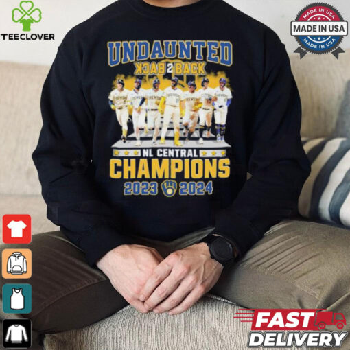 Milwaukee Brewers Undaunted Back 2 Back NL Central Champions 2023 2024 Shirt