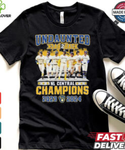 Milwaukee Brewers Undaunted Back 2 Back NL Central Champions 2023 2024 Shirt