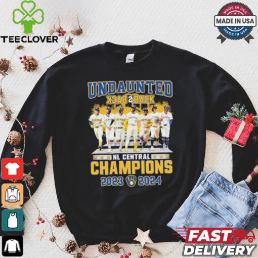 Milwaukee Brewers Undaunted Back 2 Back NL Central Champions 2023 2024 Shirt