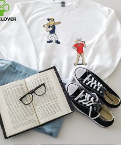 Milwaukee Brewers VS Arizona Diamondbacks MLB 2024 mascot cartoon baseball shirt 1 Milwaukee Brewers VS Arizona Diamondbacks MLB 2024 mascot cartoon baseball shirt