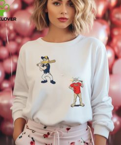 Milwaukee Brewers VS Arizona Diamondbacks MLB 2024 mascot cartoon baseball shirt 2 Milwaukee Brewers VS Arizona Diamondbacks MLB 2024 mascot cartoon baseball shirt