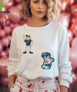 Milwaukee Brewers VS Los Angeles Dodgers MLB 2024 mascot cartoon baseball hoodie, sweater, longsleeve, shirt v-neck, t-shirt