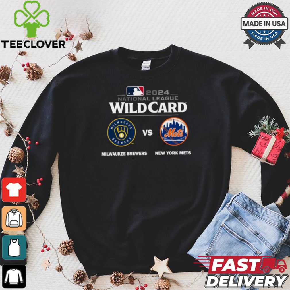 Milwaukee Brewers Vs New York Mets 2024 MLB National League Wild Card Shirt Milwaukee Brewers Vs New York Mets 2024 MLB National League Wild Card Shirt