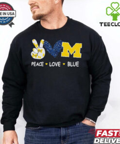 Milwaukee Brewers peace love blue shirt