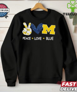 Milwaukee Brewers peace love blue shirt 1 Milwaukee Brewers peace love blue shirt