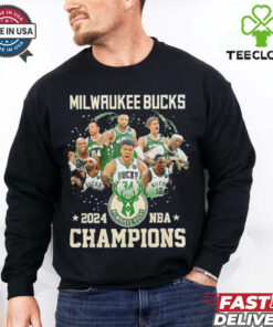 Milwaukee Bucks 2024 Emirates NBA Cup Champions team members shirt