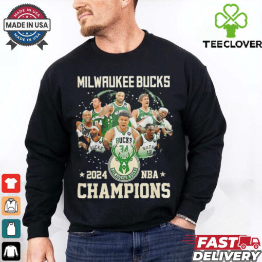 Milwaukee Bucks 2024 Emirates NBA Cup Champions team members shirt
