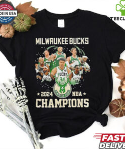 Milwaukee Bucks 2024 Emirates NBA Cup Champions team members shirt