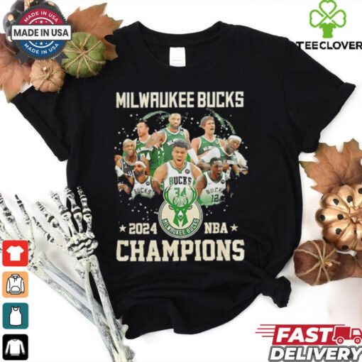 Milwaukee Bucks 2024 Emirates NBA Cup Champions team members shirt
